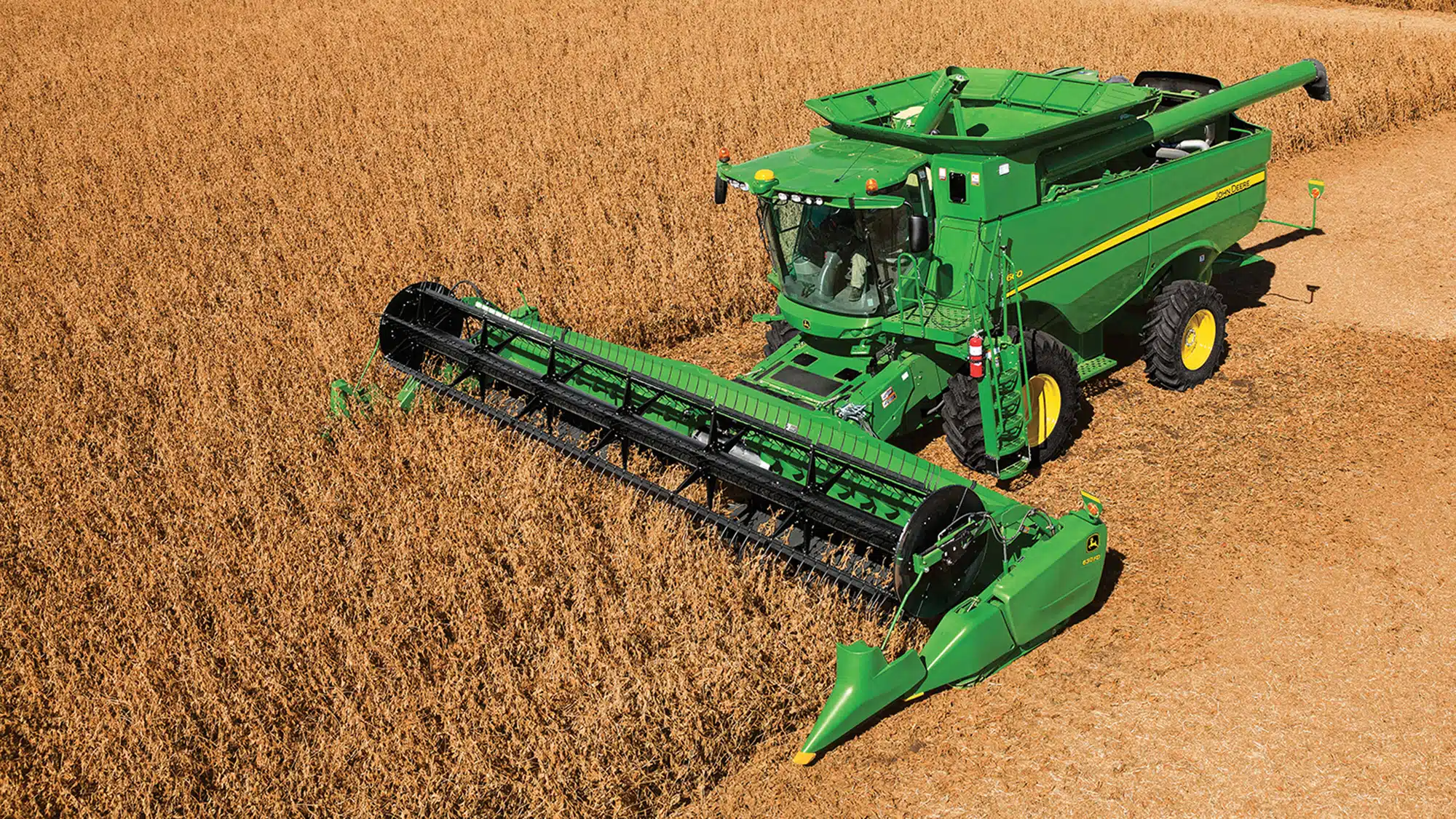 Жатка John Deere HydraFlex 630F на уборке зерновых